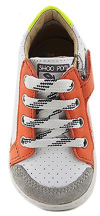 BOUBA ZIP BOX WHITE ORANGE - Shoo Pom