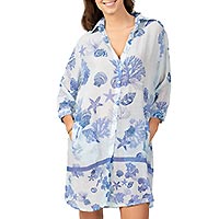 CHEMISE AM FONDS MARINS BLEU - Terre Rouge
