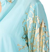 CHEMISE CORAIL BLEU CARAIBES - Terre Rouge