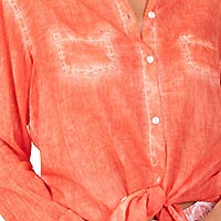 CHEMISIER ORANGE SUNSET - Terre Rouge