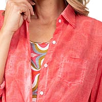 CHEMISIER ROUGE PIMENTE - Terre Rouge