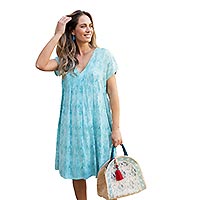 ROBE AM RAYURES ACQUA - Terre Rouge