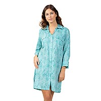 ROBE CHEMISE RAYURES ACQUA - Terre Rouge