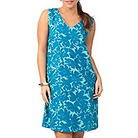 ROBE DR FLOWERS ACQUA - Terre Rouge