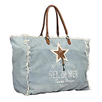SAC L BLEU CIEL SEL DE MER - Terre Rouge