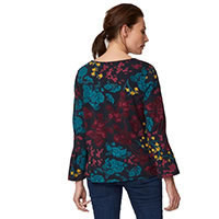 AGENTHA TOP NAVY FLORAL - Thought