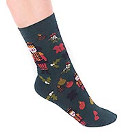 CLARA SOCKS FOREST GREEN - Thought