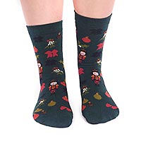 CLARA SOCKS FOREST GREEN - Thought