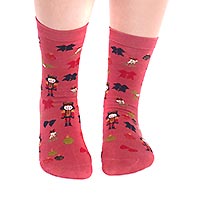 CLARA SOCKS RED - Thought