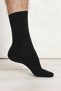 HEMP HERO SOCKS BLACK - Thought