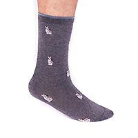 JAMAL ANIMAL SOCKS GREY - Thought