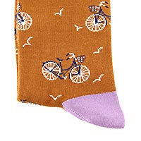 JOSIE BIKE SOCKS ORANGE - Thought