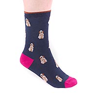 KENNA DOG SOCKS BLUE - Thought