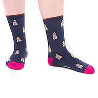 KENNA DOG SOCKS BLUE - Thought