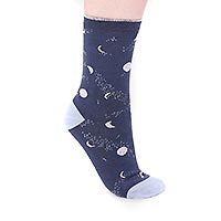 MONA MOON SOCKS BLUE - Thought
