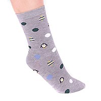 NEVA PENGUIN SOCKS GREY - Thought