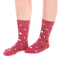 NEVA PENGUIN SOCKS RED - Thought