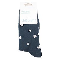 NIAMH CLOVER SOCKS BLUE - Thought