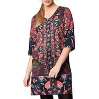 TAPESTRY DRESS AUBERGINE - Thought