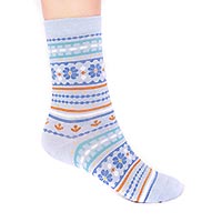 WAVERLY PATTERN SOCKS BLUE - Thought