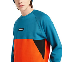 SWEAT CUT SEW BLUE ORANGE - Timberland