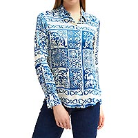 CHEMISE GERONA BLUE ICE - Tinta Style