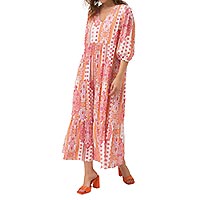 MAXI DRESS GIOIA MANDARINA - Tinta Style