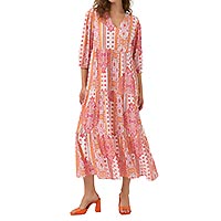 MAXI DRESS GIOIA MANDARINA - Tinta Style