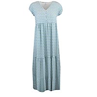 MAXI DRESS VALBEL BLEU ET VERT - Tinta Style