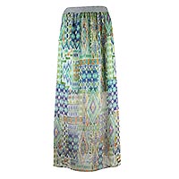 MAXI SKIRT MARTHA MULTI GREEN  - Bariloche