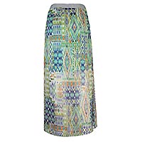 MAXI SKIRT MARTHA MULTI GREEN  - Bariloche