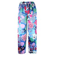 PANTALON GALIA BLEU MULTI - Tinta Style
