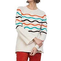 PULL SAINT MORITZ ECRU MULTI - Tinta Style