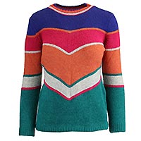 PULL SOLANGE BLEU MULTI - Bariloche
