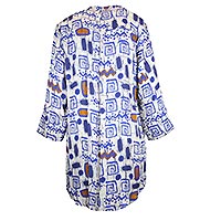 ROBE GRECE BLEU MULTI - Tinta Style