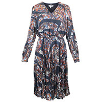 ROBE MARGARET BLUE BROWN - Tinta Style