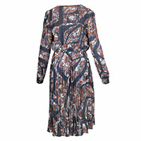 ROBE MARGARET BLUE BROWN - Tinta Style