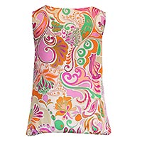 TOP GARDENIA ORANGE MULTI - Tinta Style