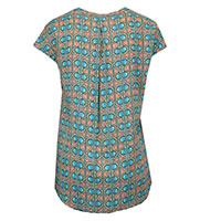TOP GRETA TURQUOISE MANDARINE - Tinta Style