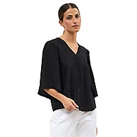 TOP SANDRINA NOIR - Tinta Style