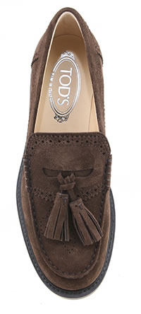 MOCASSINO PUNCHED BROWN - Tod's