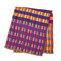 FOULARD ANIA LILAS BLUE RED   - Traits Paris