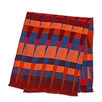 FOULARD JULIA RED WINE RUST - Traits Paris
