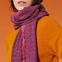 FOULARD LYDIA PINK PURPLE - Traits Paris