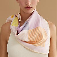 FOULARD TOM BLUSH LILAS - Traits Paris