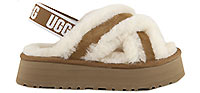 DISCO CROSS SLIDE CHESTNUT - UGG