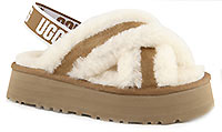 DISCO CROSS SLIDE CHESTNUT - UGG