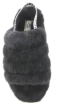 FLUFF YEAH LOGO SLIDE BLACK - UGG