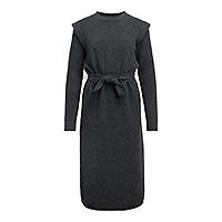 AKI DRESS DARK GREY MELANGE - Object