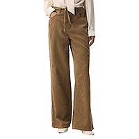 ALIMA WIDE JEANS TAN - Object